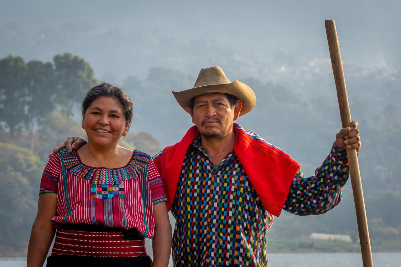 Isabel y esposo.